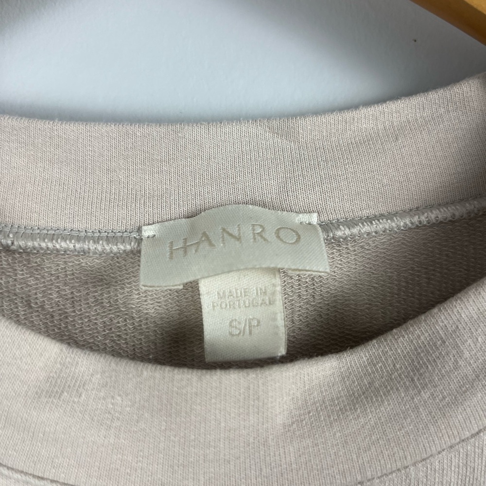 HANRO Natural Living Long Sleeve Shirt cream off white size small - Picture 2 of 5